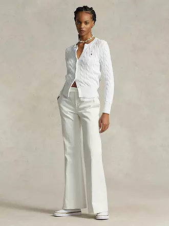 POLO RALPH LAUREN | Cárdigan Slim Fit | weiss